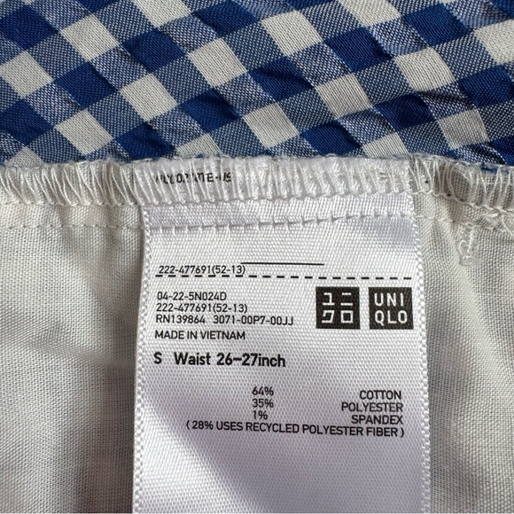 Uniqlo navy gingham maxi skirt - Picture 5 of 5